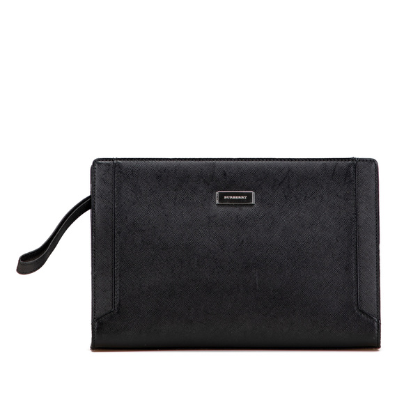 Pre-Loved Burberry Leather Clutch - Picture 1 of 11